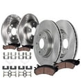 thumbnail image 1 of Detroit Axle - FWD 8pc Brake Kit for 2012-2016 Honda CR-V, Disc Brake Rotors Ceramic Brakes Pads Replacement : 11.81" inch Front Rotor and 11.99" inch Rear Rotor, 1 of 8