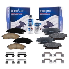 Detroit Axle - Front and Rear Ceramic Brake Pads for 2004-2009 Cadillac SRX, 2006-2007 CTS 2005-2008 STS