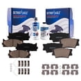 thumbnail image 1 of Detroit Axle - Brake Pads for 07-17 Toyota Camry 08-18 Avalon Lexus ES300h, 07-18 ES350, 4 Ceramic Brake Pads Front and Rear Replacement, 1 of 7