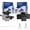 thumbnail image 1 of Detroit Axle - Brake Pads for 2004-2008 Chrysler Crossfire 2001-2004 Mercedes-Benz SLK320 Front and Rear Ceramic Brakes Pads with Hardware Replacement, 1 of 3