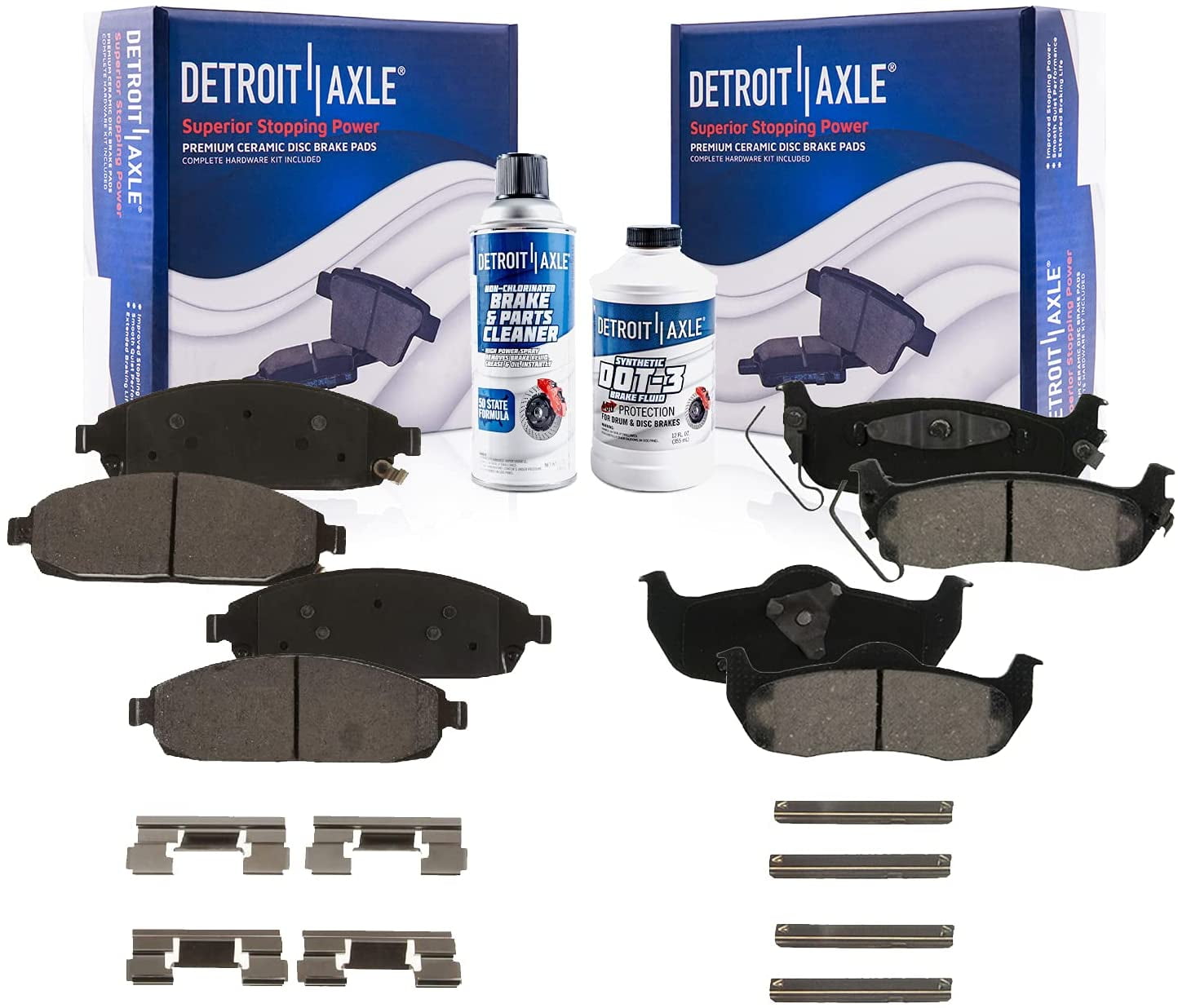Detroit Axle Brake Pads for 20052010 Jeep Grand Cherokee Commander