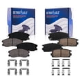 thumbnail image 1 of Detroit Axle - Brake Pads for Saturn Vue Chevrolet Equinox Captiva Sport Pontiac Torrent Suzuki XL-7, Front and Rear Ceramic Brake Pads with Hardware Replacement, 1 of 7