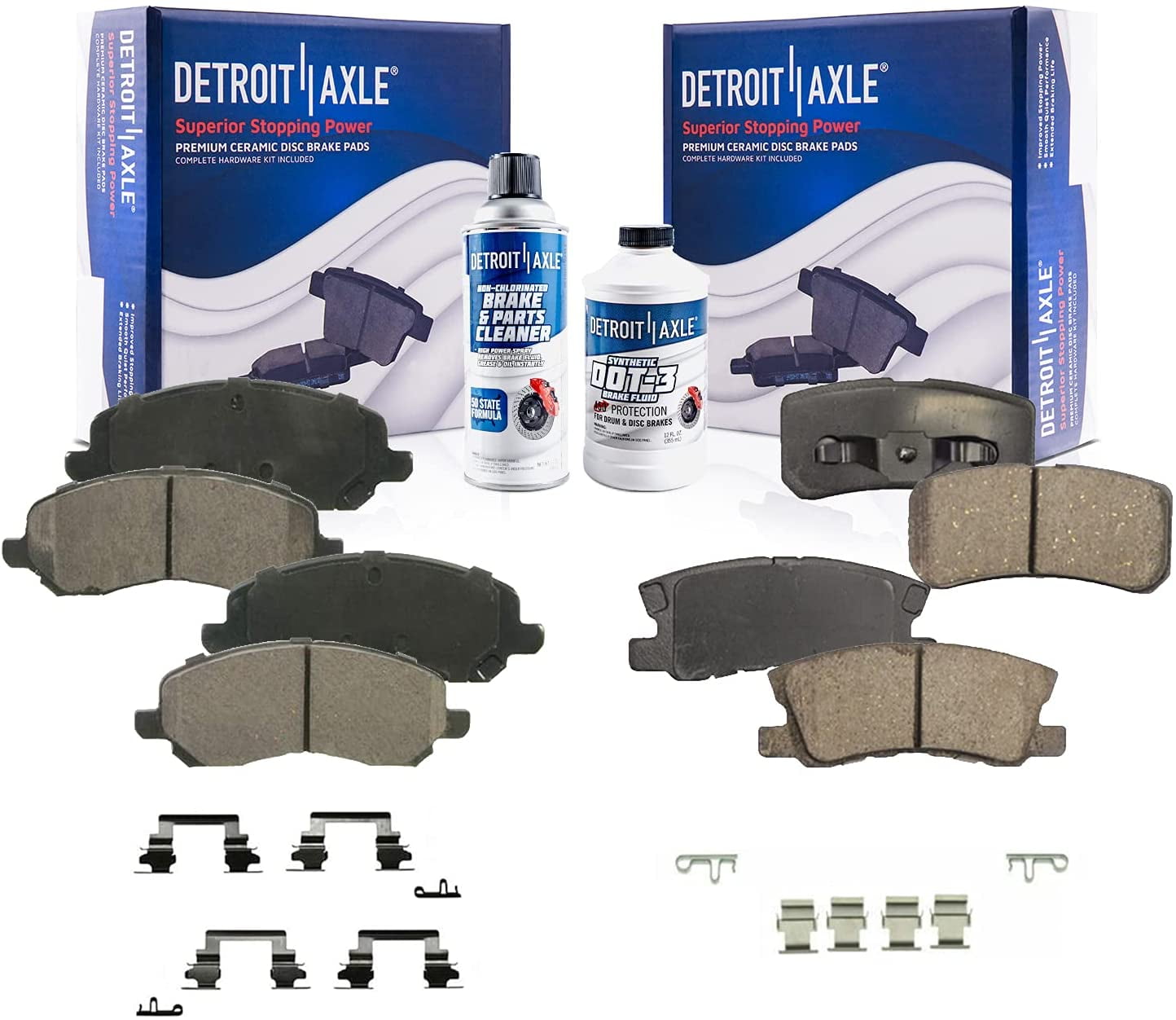 Detroit Axle Brake Pads for Chrysler 200 Sebring Dodge Avenger Jeep