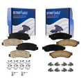 thumbnail image 1 of Detroit Axle - Brake Pads for DRW 2005-2012 Ford F-250 F-350 Super Duty Ceramic Brake Pads 2006 2007 2008 2009 2010 2011 Replacement Brakes Front and Rear, 1 of 7