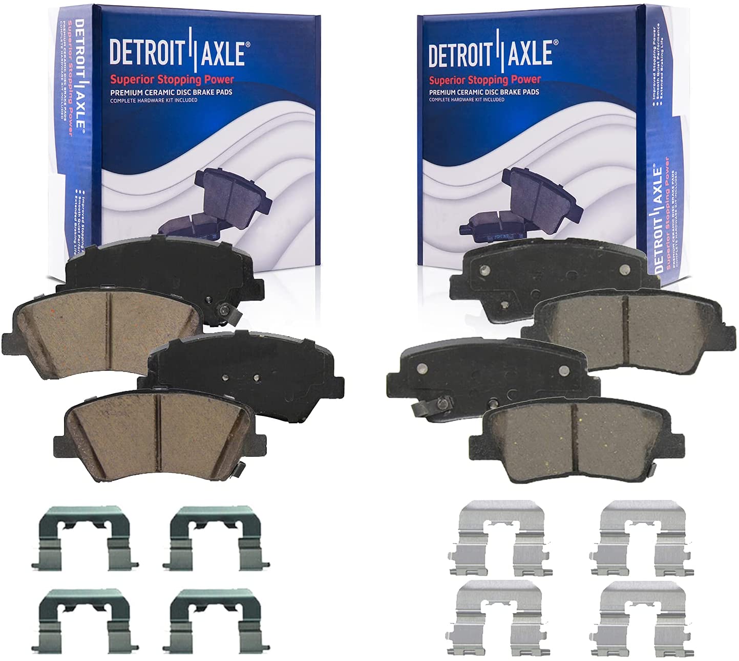 Detroit Axle Brake Pads for Hyundai Elantra Coupe GT Veloster Kia