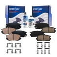 thumbnail image 1 of Detroit Axle - Brake Pads Kit for Chevy Equinox GMC Terrain 2010 2011 2012 2013 2014 2015 2016 2017, 4 Front & Rear Ceramic Brake Pads Replacement, 1 of 7
