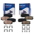 thumbnail image 1 of Detroit Axle - Brake Pads Kit for Chevy Equinox GMC Terrain 2010 2011 2012 2013 2014 2015 2016 2017, 4 Front & Rear Ceramic Brake Pads Replacement, 1 of 7