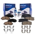 thumbnail image 1 of Detroit Axle - Brake Pads for Mitsubishi Eclipse Galant Chrysler Sebring Dodge Stratus Ceramic Brake Pads w/Hardware Front & Rear Replacement, 1 of 7