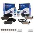 thumbnail image 1 of Detroit Axle - Brake Pads for 03-07 Jeep Liberty, Front and Rear Ceramic Brake Pads 2003 2004 2005 2006 2007 Replacement, 1 of 7