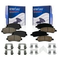 thumbnail image 1 of Detroit Axle - Brake Pads for 2013-2016 Dodge Dart 2014 2015 Ceramic Brake Pads w/Hardware Front & Rear Replacement, 1 of 7