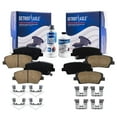 thumbnail image 1 of Detroit Axle - Brake Pads for 2016-2020 Kia Sorento 2017 2018 2019 Front & Rear Ceramic Brakes Pads w/ Hardware Replacement, 1 of 7