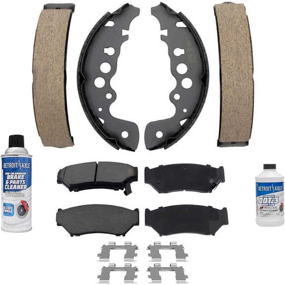 Detroit Axle - Brake Pads for 99-04 Chevrolet Tracker Suzuki Vitara, Front and Rear Ceramic Brake Pads 1999 2000 2001 2002 2003 2004 Replacement