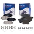 thumbnail image 1 of Detroit Axle - 4pc Front Rear Brake Pads for 2011-2017 Honda Accord Ceramic Brake Pads with Hardware 2012 2013 2014 2015 2016 Replacement, 1 of 7
