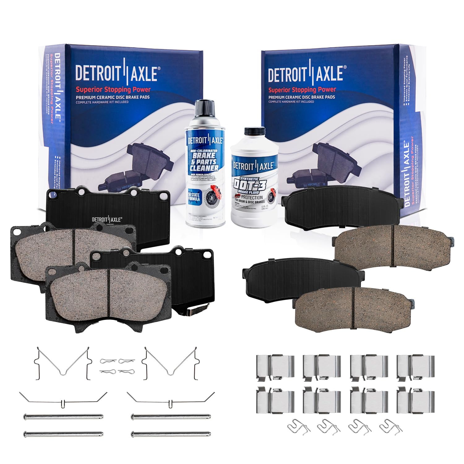 Detroit Axle Brake Pads for Lexus GX460 GX470 Toyota 4Runner FJ