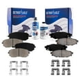 thumbnail image 1 of Detroit Axle - 6pc Brake Pads for Subaru Forester Outback Impreza Legacy Ceramic Brake Pads w/ Hardware Front and Rear Replacement, 1 of 7