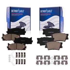 Detroit Axle - Brake Pads for Toyota Camry Avalon Lexus ES350 ES300h, 4pc Front & Rear Ceramic Brake Pads Set
