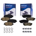 thumbnail image 1 of Detroit Axle - Brake Pads for Toyota Avalon RAV4 Venza C-HR Camry Corolla Cross Lexus ES250 ES300h UX200 UX250h UX300h Ceramic Brake Pads w/ Hardware Front & Rear Replacement, 1 of 7