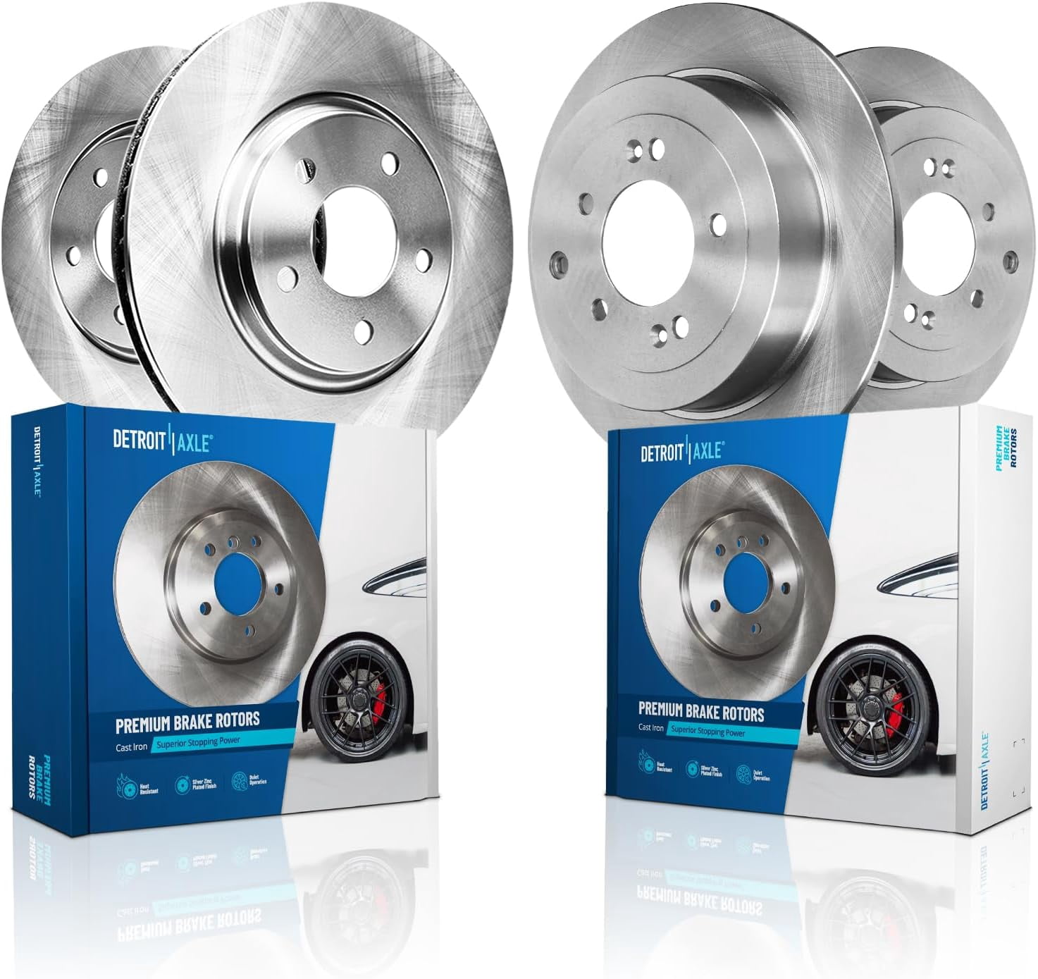 Detroit Axle - Brake Rotors for Hyundai 2016-2021 Tucson 2017-2021 Kia ...