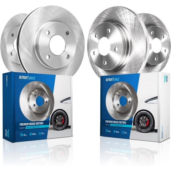 Detroit Axle - Brake Rotors for 2019-2025 Nissan Altima Disc Brake Rotors Replacement : 11.65" inch Front and 11.02" inch Rear Rotor