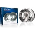 thumbnail image 1 of Detroit Axle - Front Brake Rotors for 2009-2010 Dodge Ram 2500 3500, 2012 Ram 1500, 2011-2025 Ram 2500 3500, Disc Brake Rotors Replacement, 1 of 8