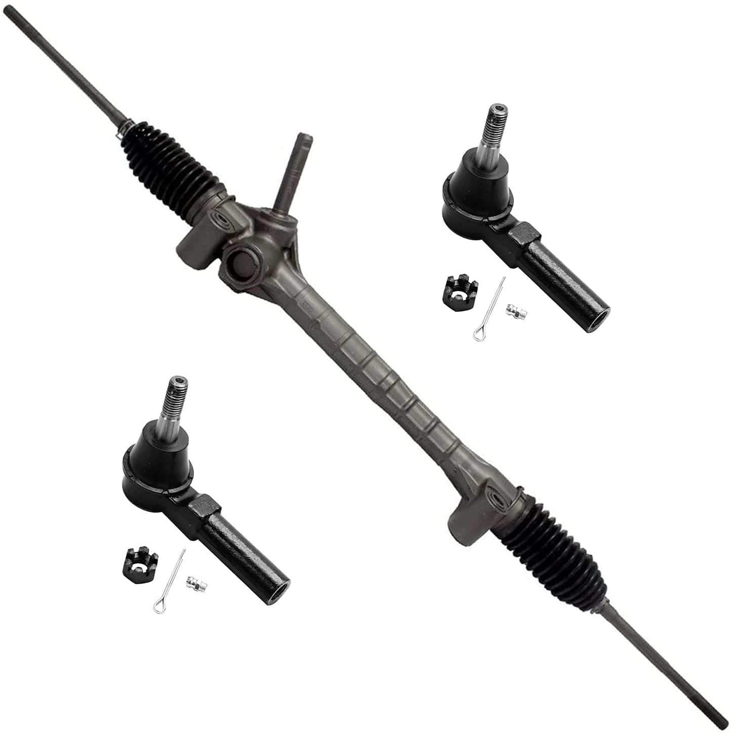 Detroit Axle Complete Electronic Rack & Pinion Assembly Outer Tie Rod
