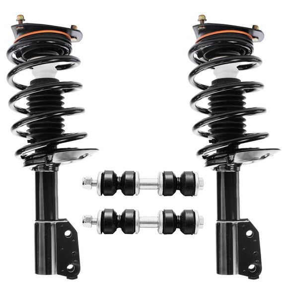 Detroit Axle - Complete Front Strut Springs with Sway Bar Links 4pc Set Replacement for CHEVY VENTURE OLDSMOBILE SILHOUETTE PONTIAC MONTANA PONTIAC TRANS SPORT Fits select: 2004 CHEVROLET VENTURE