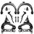thumbnail image 1 of Detroit Axle - 10pc Front End Kit for Chevy Trailblazer EXT GMC Envoy Lower Upper Control Arms Upper Ball Joints Inner Outer Tie Rod Ends Buick Rainier Isuzu Ascender Bravada Saab 9-7x, 1 of 7