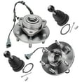 thumbnail image 1 of Detroit Axle - Complete Front Wheel Hub And Bearing Assembly + Front Upper Ball Joint Replacement for Infiniti QX56 Nissan Armada Pathfinder Armada Titan - 4pc Set, 1 of 5