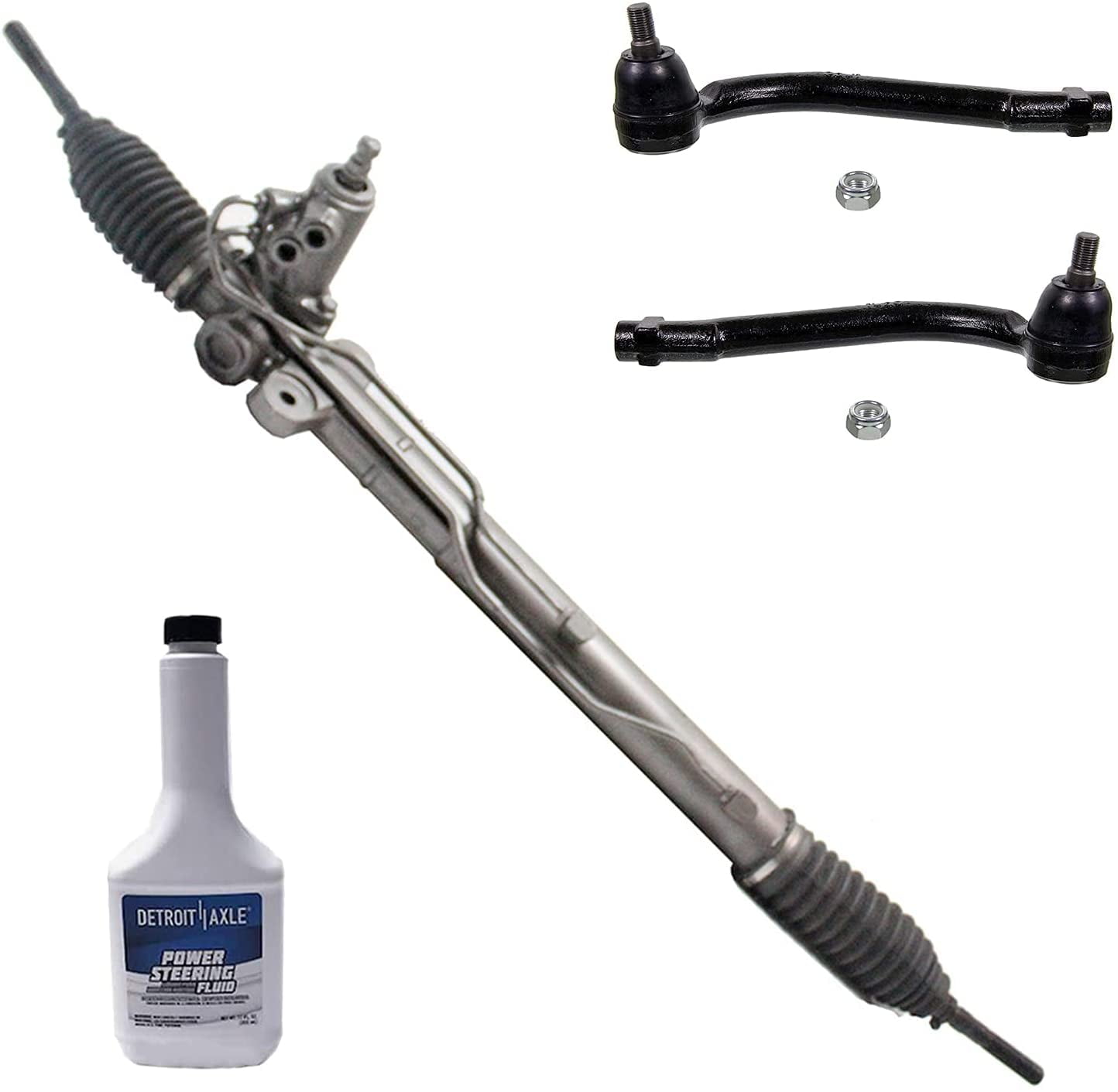 Detroit Axle Complete Power Steering Rack and Pinion Assembly 2 Outer