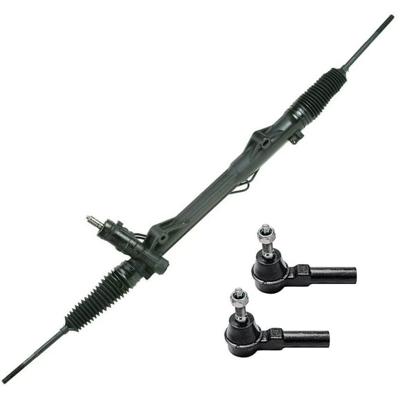 Detroit Axle Complete Power Steering Rack & Pinion Assembly + All 4 Inner & Outer Tie Rod Ends- Lifetime Warranty