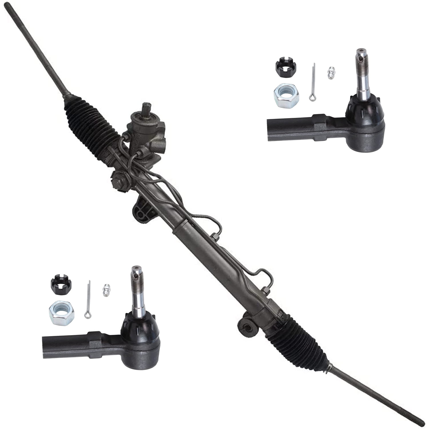 Detroit Axle Complete Power Steering Rack & Pinion Assembly + All 4