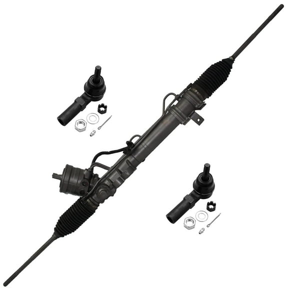 Detroit Axle - Front Rack and Pinion Kit for 1997-1999 Cadillac DeVille, 1997-2002 Eldorado, 1997 Seville, Power Steering Rack & Pinion Assembly Outer Tie Rod Ends Replacement