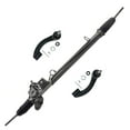 thumbnail image 1 of Detroit Axle - 3pc Front Rack & Pinion Kit for 01-04 Chrysler Sebring Dodge Stratus, 1 Complete Power Steering Rack and Pinion Assembly 2 Outer Tie Rod Ends 2001 2002 2003 2004 Replacement, 1 of 7