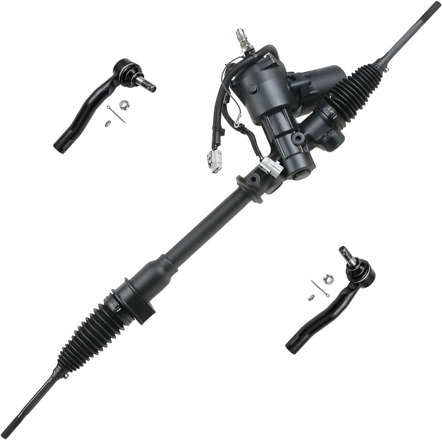 Detroit Axle Electric Power Steering Rack and Pinion + Outer Tie Rods Replacement for 2001
