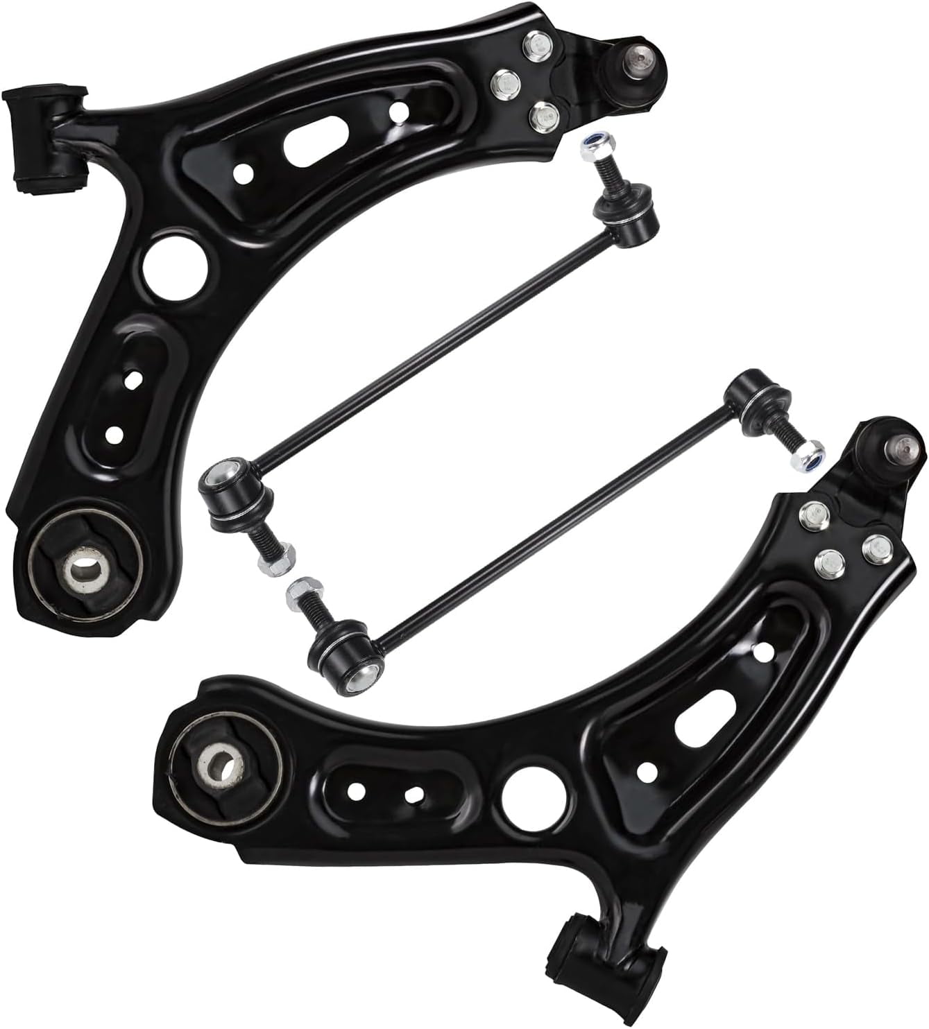 Detroit Axle - FWD 4pc Front Control Arms Kit for 2015-2021 Jeep Renegade 2016-2018 500X, 2 Lower Control Arms 2 Stabilizer Sway Bar End Links Replacement