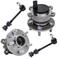 thumbnail image 1 of Detroit Axle - FWD 4pc Rear Suspension Kit for Ford 2013-2018 Escape 2015-2019 Lincoln MKC, Wheel Bearing Hubs Assembly Sway Bar Links 2015 2016 2017 2018 Replacement, 1 of 7