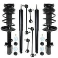 thumbnail image 1 of Detroit Axle - FWD 8pc Struts Suspension Kit for Toyota 2001 2002 2003 2004 2005 RAV4, 2 Front Struts with Coil Spring Assembly 2 Rear Shock Absorbers 4 Front Rear Sway Bar End Links Suspension, 1 of 7