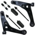thumbnail image 1 of Detroit Axle - FWD Front End Suspension Kit for 2002-2007 Mitsubishi Lancer 2 Lower Control Arms w/Ball Joints 2 Sway Bars 2 Inner Tie Rods 2 Boots 2003 2004 2005 2006 Replacement, 1 of 7