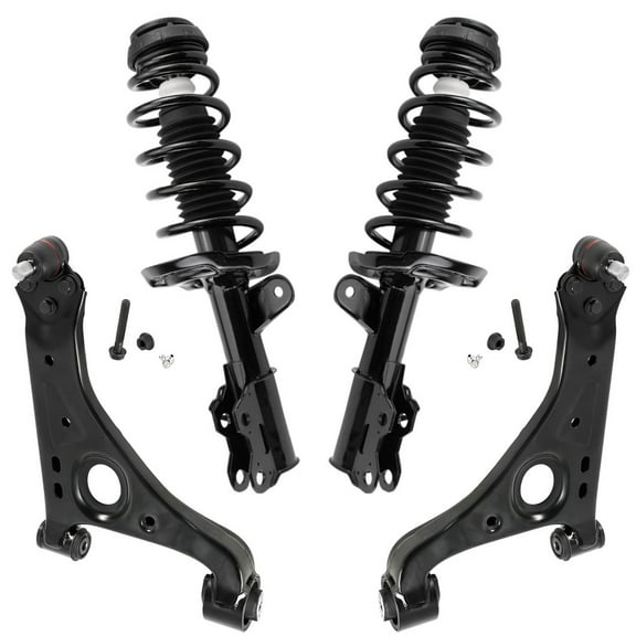 Detroit Axle - FWD Front End Suspension Kit for Buick 13-22 Encore Chevy Trax, Struts and Coil Spring Lower Control Arms with Ball Joint 2013 2014 2015 2016 2017 2018 2019 2020 2021 2022 Replacement