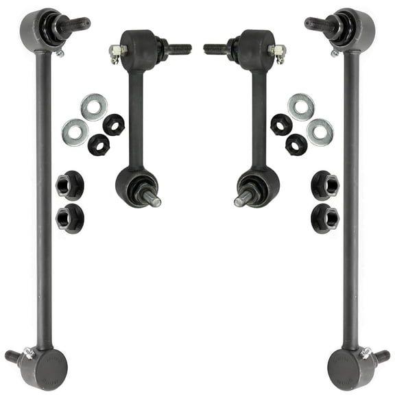 Detroit Axle - FWD Front Rear Sway Bars End Links Suspension Kit Replacement for 2014 2015 2016 2017 Jeep Cherokee