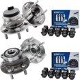 thumbnail image 1 of Detroit Axle - FWD Front & Rear Wheel Hub Bearings + 20pc Wheel Lug Nuts Replacement for Lincoln MKZ Ford Fusion - 24pc Set, 1 of 8