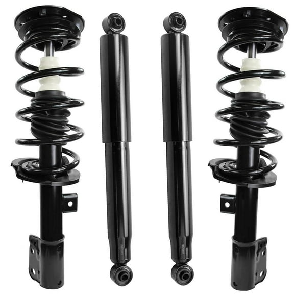 Detroit Axle - FWD Front Struts Rear Shocks for 2012 2013 Chevrolet Captiva Sport [2.4L], 2 Struts with Coil Spring Assembly 2 Shock Absorbers Replacement Suspension Kit