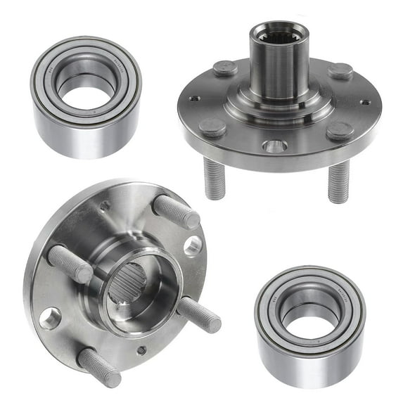 Detroit Axle - FWD Front Wheel Bearing Hubs Kit for Chevrolet Aveo Aveo5 Spark Pontiac G3 Wave Wave5, 2 Wheel Bearing Hubs Assembly 2 Wheel Bearings Replacement