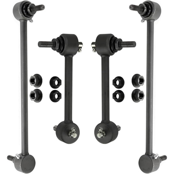 Detroit Axle - FWD 4pc Sway Bars for Jeep Cherokee 2014 2015 2016 2017 2018 2019 2020 2021 2022, 4 Front and Rear Stabilizer Sway Bar End Links Replacement