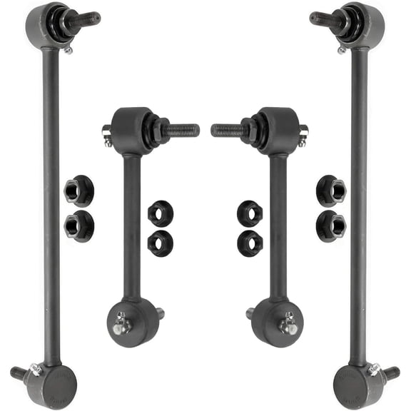 Detroit Axle - FWD 4pc Sway Bars for 14-22 Jeep Cherokee with Off-Road Suspension, 4 Front and Rear Sway Bar Links Assembly 2015 2016 2017 2018 2019 2020 2021 Replacement