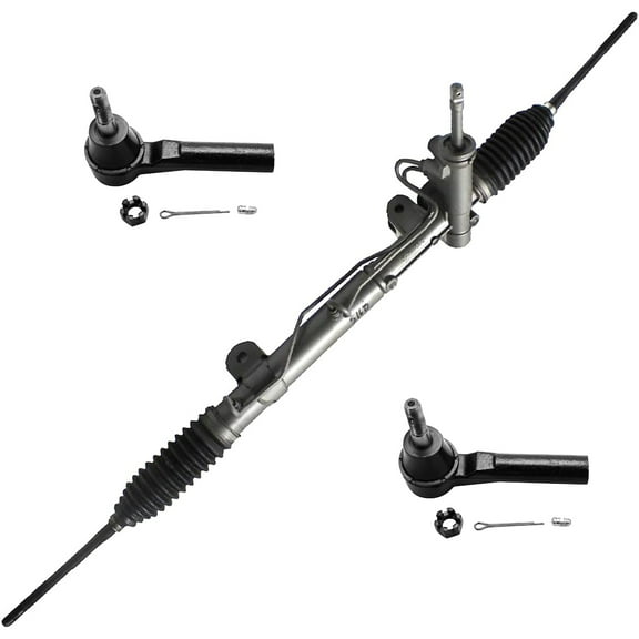 Detroit Axle - FWD Power Steering Rack & Pinion Front Outer Tie Rods Replacement for Jeep Patriot Compass