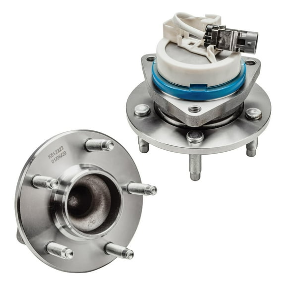 Detroit Axle - FWD Rear 2pc Wheel Bearing Hubs for 2002-2007 Buick Rendezvous, 2 Wheel Bearing and Hubs Assembly 2002 2003 2004 2005 2006 2007 Replacement