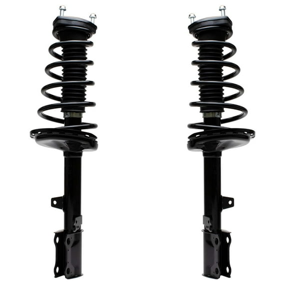 Detroit Axle - FWD Rear 2pc Struts for 08-13 Toyota Highlander, 13-15 Venza, 2 Struts & Coil Spring 2008 2009 2010 2011 2012 2013 Replacement Struts Shocks Assembly