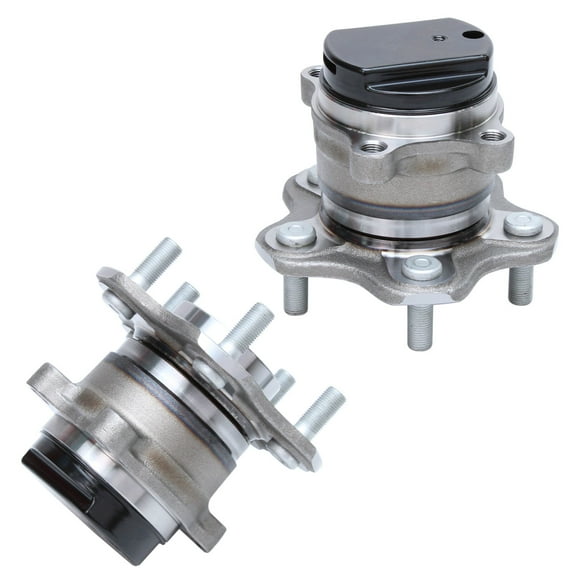 Detroit Axle - FWD Rear Wheel Bearing Hubs for 2008-2013 Nissan Rogue, 2014-2015 Nissan Rogue Select, 2 Wheel Hub Bearings Assembly 2009 2010 2011 2012 Replacement