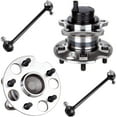 thumbnail image 1 of Detroit Axle - FWD Rear Wheel Bearing Hubs Kit for 2004-2006 Lexus RX330, 2007-2009 RX350, 2006-2008 RX400h, 2004-2007 Toyota Highlander, Wheel Bearing Hubs Assembly Sway Bar End Links Replacement, 1 of 7